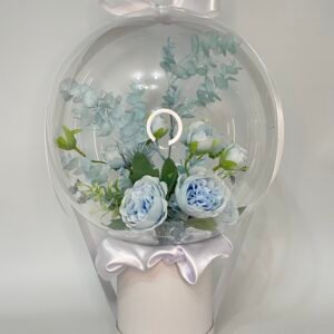 Bulle Fleurs Bleu Ciel 30 cm