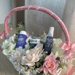 Corbeille Fleurs avec accessoires